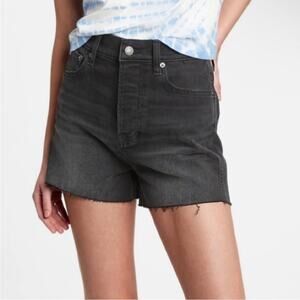 NWT Gap Cheeky Short Sky High Button Fly Black High Rise
